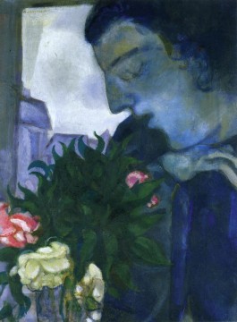 Self Portrait in Profile contemporary Marc Chagall Oil Paintings